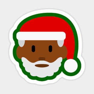 black santa claus emoji Sticker